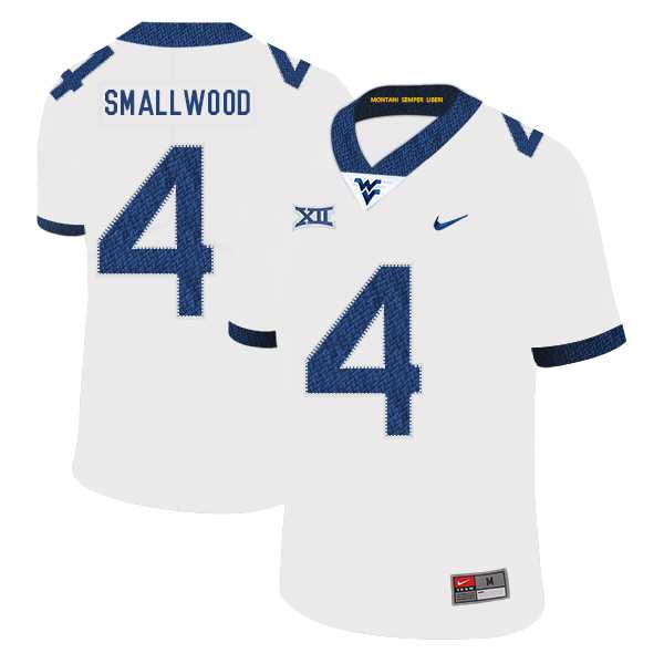 West Virginia Mountaineers 4 Wendell Smallwood White College Football Jersey Dzhi,We sell and wholesale West Virginia Mountaineers 4 Wendell Smallwood White College Football Jersey Dzhi on line form chian!
